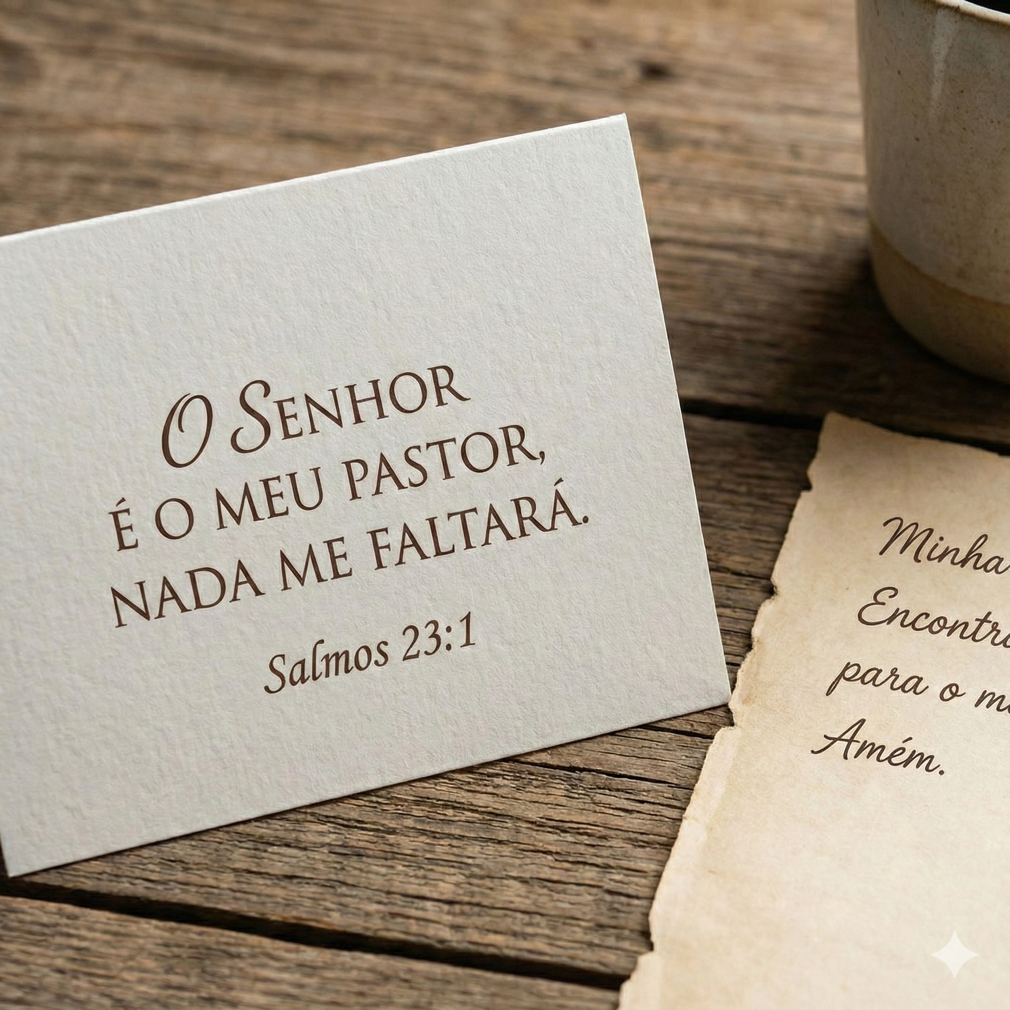 Cartão Bíblico + Intenção Escrita